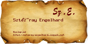 Sztáray Engelhard névjegykártya